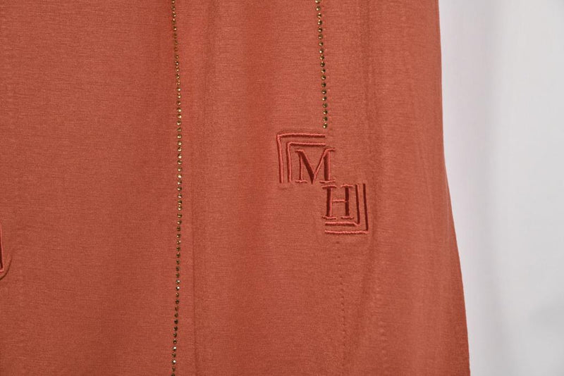 Classy rhinestone jersey MH terracotta